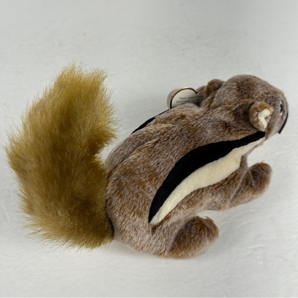 NWT TY Beanie Baby Brown and Black Chipmunk Plush Toy Chipper - Picture 2 of 5